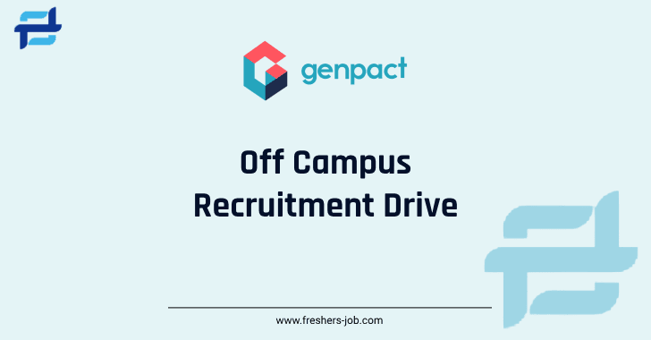 Genpact Off Campus Drive 2024 | Genpact Recruitment 2024 Drive For Freshers