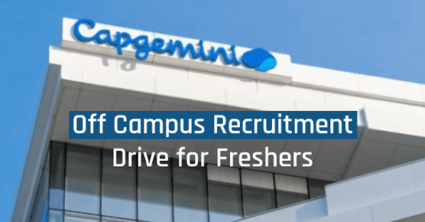 Capgemini Off Campus Drive 2024 | Capgemini Recruitment 2024 For Freshers Batch
